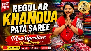 regular khandua pata saree collection premium handloom designs maa ugratara handloom
