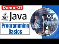 Java Demo 01 Java Programming Basics Java Programming Tutorial for Beginners Harsha Trainings