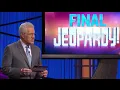 Jeopardy James Holzhauer Day 32 Final Jeopardy 19 Episode 190