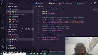 Python PyAutoGUI Script to Execute Shell Commands in GUI and Show the Result in Popup Window App