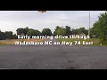Early morning drive through Wadesboro NC - ASMR