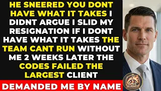 My Boss Replaced Me With His Pal - Their Biggest Client Refused Anyone But Me