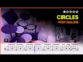 Lv 01 Circles - Post Malone Pop Drum Cover with Sheet Music