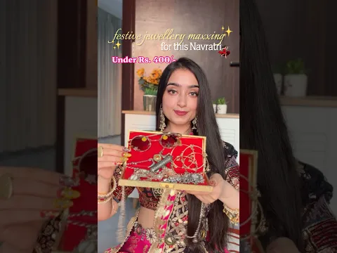🥰Festive jewellery haul under Rs. 400/- Garba & Diwali Accessories ✨#jewelleryfinds