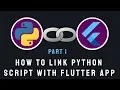 How To Link Python Script py file With Flutter App PART1