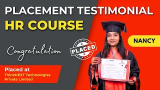 Placed Student Review for HR Training in Chandigarh -Nancy