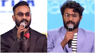angamaly diaries hero antony varghese u0026 sarath appani gets emotional at south awards show