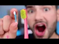 20,000 Bristle vs 20 Bristle Toothbrush!!