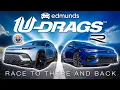 U-DRAGS RACE Volkswagen Golf R vs Fisker Ocean Quarter Mile Handling More