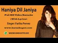 Lagu Haniya dil Janiya Video Karaoke