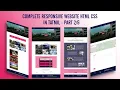 Create a complete responsive website using HTML and CSS HTML CSS website design tutorial Part 2