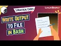 Write Output to File in Bash 5 Practical Cases LinuxSimply