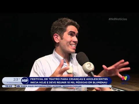 Festival de teatro para crianças e adolescentes deve reunir 10 mil pessoas em Blumenau