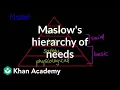 Maslow s hierarchy of needs Behavior MCAT Khan Academy