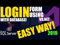 VB NET 2010 Tutorial Create Login Form with SQL Server 2008 Database WinForms Authentication