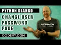 Change User Password Page - Django Blog