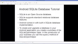 Android SQLite Database Tutorial 1 Introduction Creating Database and Tables Part 1 YouTube