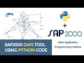 SAP2000 OAPI Open Application Programming Interface using Python