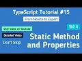 TypeScript Tutorial for Beginners in Hindi 2020 Static Method Properties in Javascript