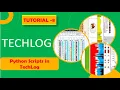 Tutorial - 8 How to use Python Scripts in TechLog