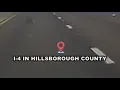 Suspect crashes on I-4 in Hillsborough County