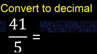 Convert to decimal How To Convert Decimals to Fractions
