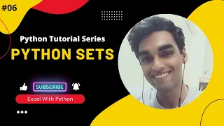 06 Sets Data type in python Python Tutorial Series