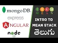 What is MEAN stack in telugu Introduction to MEAN stack applications in telugu