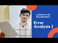 L2 Errors and Measurements Class 11 Error Analysis I BITSAT JEE-MAINS NEET