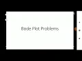 Bode Plot Problems EE303 LCS Fifth Module KTU