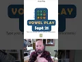 Time for some happy vowels