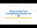 How to Pay Your Taxes in Cumberland County