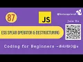 JavaScript ES6 Mastering the Spread Operator Destructuring Arrays and Objects