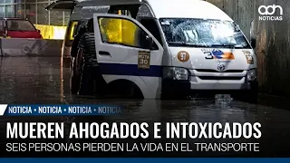 Muerte en el transporte: Seis personas fallecen tras inundación en Tultitlán
