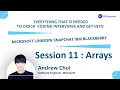 Andrew Choi Session 11 Master the Coding Interview Arrays Explained