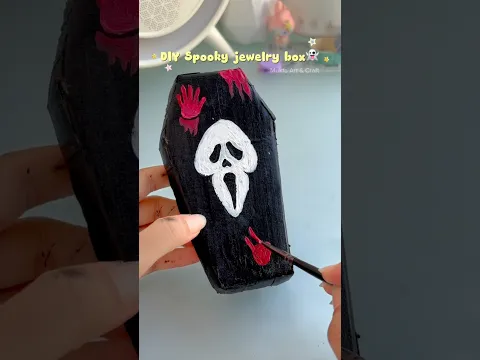 DIY Spooky jewelry box👻✨#shorts #art #diy #craft #youtubeshorts