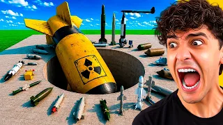 Reagindo a 1000 BOMBAS NUCLEARES vs. um BURACO GIGANTE