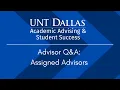 Assigned Academic Advisor