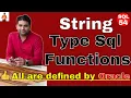 String Type Sql Functions in Oracle String type Single row Functions in SQL