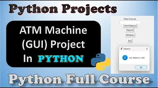 Python Mini Projects ATM Machine Python Project GUI Design