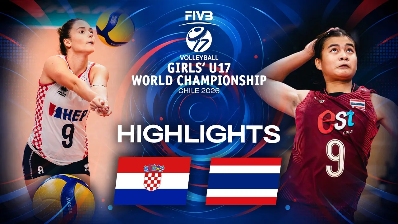 Croatia🇭🇷 vs. Thailand🇹🇭 - Final 7-8 | Girls' U17 World Championship 2026 | Highlights