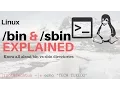 Linux Basics - BIN vs SBIN directory