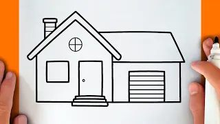 how to draw a house