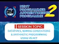 DataTypes Naming Conventions Arithmetic programming using VB net - Kobina Ebo Yankson