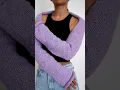 Knitting machine shrug in 15 seconds