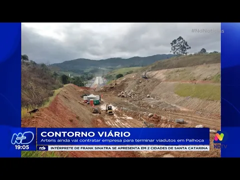 Contorno Viário: Arteris ainda vai contratar empresa para terminar viadutos em Palhoça
