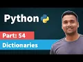 Dictionaries in Python Part 54 Python Tutorial for Beginners in Hindi