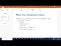 Matrix Chain Multiplication Algorithm Implementation DP