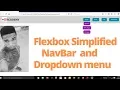 Flexbox simplified NavBar with Dropdown Menu using flexbox A simple and Easy Method