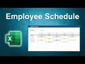 How to Build an Employee Schedule in Excel